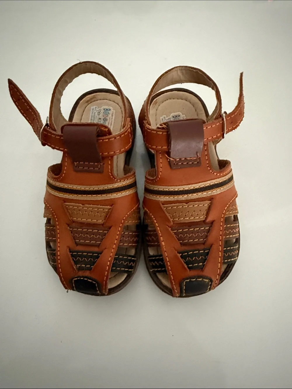Brown Boys' Closed-Toe Sandals